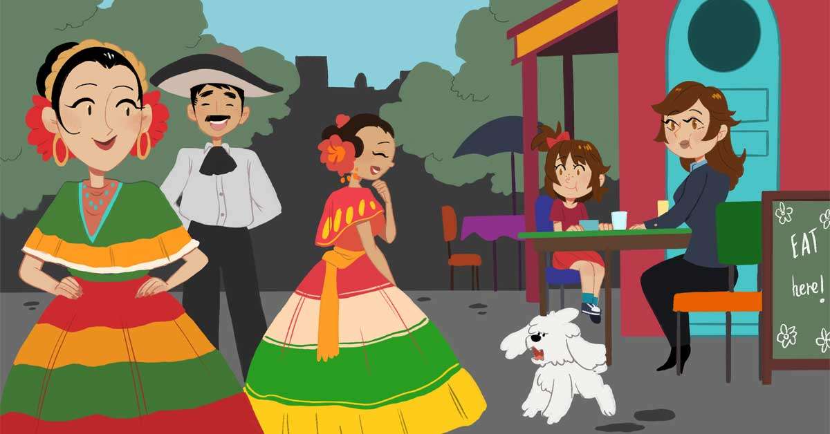 Detalle de una prenda tradicional mexicana bordada con colores vivos